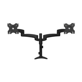 StarTech.com Soporte Brazo Articulado Dual para 2 Monitores, 13.6 kg, 12 a 24 Pulgadas, VESA 100x100, Abrazadera Escritorio, Negro