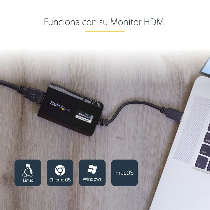 StarTech USB 3.0 a HDMI Adaptador Gráfico Externo DisplayLink StarTech USB 3.0 a HDMI Adaptador Gráfico Externo DisplayLink