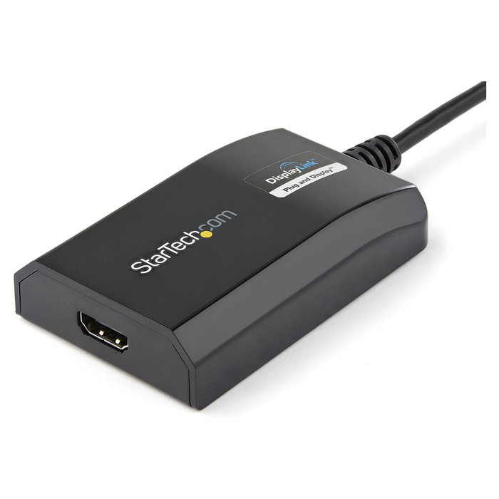 StarTech Adaptador USB 3.0 a HDMI Video 1080p Certificado DisplayLink para Mac y PC, 1920x1200 Pixeles, USB Tipo A, Negro StarTech Adaptador USB 3.0 a HDMI Video 1080p Certificado DisplayLink para Mac y PC, 1920x1200 Pixeles, USB Tipo A, Negro