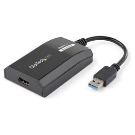 StarTech Adaptador USB 3.0 a HDMI Video 1080p Certificado DisplayLink para Mac y PC, 1920x1200 Pixeles, USB Tipo A, Negro
