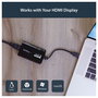 StarTech Adaptador USB 3.0 a HDMI Video 1080p Certificado DisplayLink para Mac y PC, 1920x1200 Pixeles, USB Tipo A, Negro