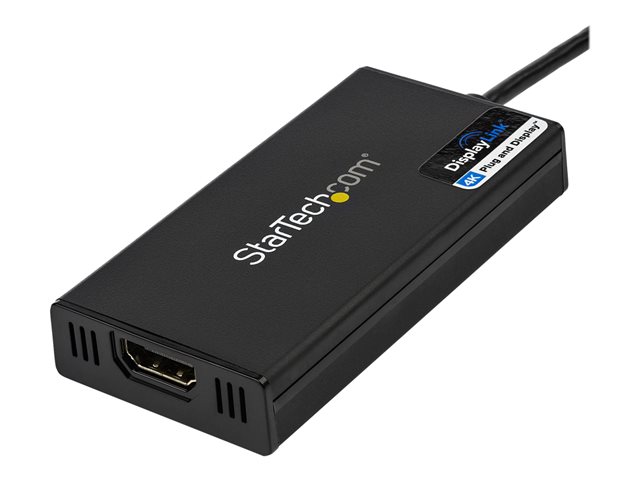 StarTech Adaptador Gráfico Externo USB 3.0 a HDMI 4K, Multi Monitor con DisplayLink, Soporta Windows, macOS, Chrome OS, Ubuntu