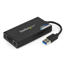 StarTech Adaptador Gráfico Externo USB 3.0 a HDMI 4K, Multi Monitor con DisplayLink, Soporta Windows, macOS, Chrome OS, Ubuntu