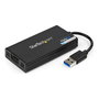 StarTech Adaptador Gráfico Externo USB 3.0 a HDMI 4K, Multi Monitor con DisplayLink, Soporta Windows, macOS, Chrome OS, Ubuntu