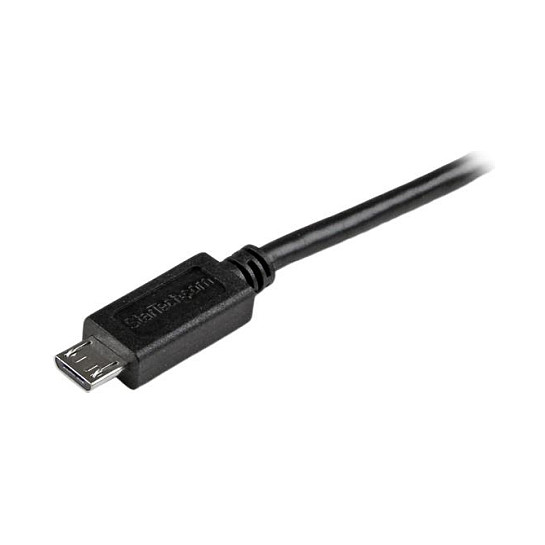 StarTech.com Cable USB 2.0 Micro USB Macho a USB A Macho, 15 cm (0.15 m), Negro, Conectores Rectos