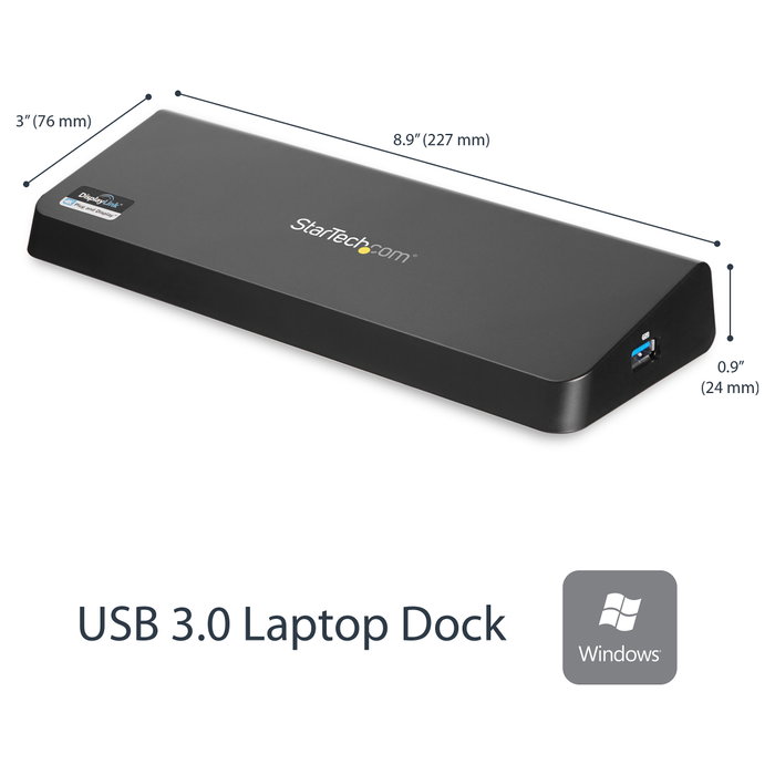 StarTech.com Docking Station USB 3.0 para 2 Monitores HDMI y DisplayPort 4K StarTech.com Docking Station USB 3.0 para 2 Monitores HDMI y DisplayPort 4K