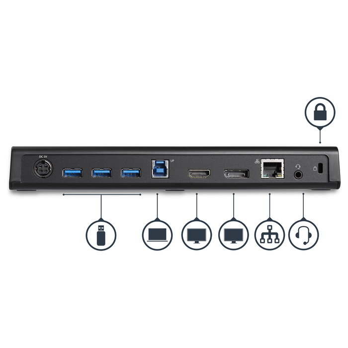 StarTech.com Docking Station USB 3.0 para 2 Monitores HDMI y DisplayPort 4K StarTech.com Docking Station USB 3.0 para 2 Monitores HDMI y DisplayPort 4K