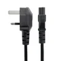 StarTech.com Cable de Alimentación para Ordenador Portátil, 2m, Negro, BS 1363 a C5 (Trébol), Modelo PXTNB3SUK2M, 250V 2.5A