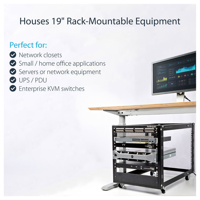 Armario Rack Mural Startech 4POSTRACK12U