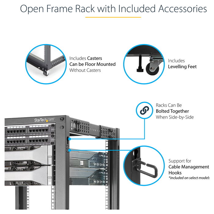 Armario Rack Mural Startech 4POSTRACK12U