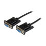 StarTech.com Cable Serie RS232 DB9 Hembra a Hembra 1m Negro SCNM9FF1MBK