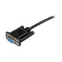 StarTech.com Cable Serie RS232 DB9 Hembra a Hembra 1m Negro SCNM9FF1MBK