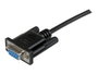 StarTech.com Cable Módem Nulo RS232 DB9 Hembra-Hembra 2 metros (2m) Negro para Comunicación Serie Directa