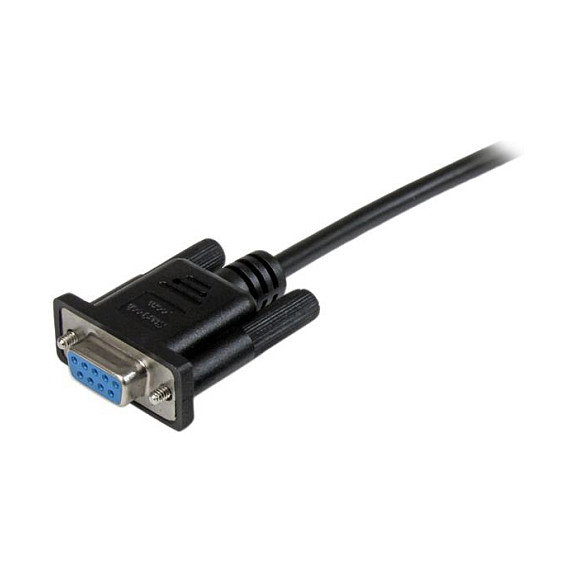 StarTech.com Cable de módem nulo RS232 DB9 Hembra a Hembra, 2m, Negro
