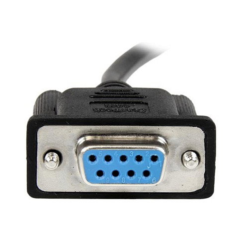 StarTech.com Cable de módem nulo RS232 DB9 Hembra a Hembra, 2m, Negro