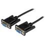StarTech.com Cable de módem nulo RS232 DB9 Hembra a Hembra, 2m, Negro
