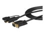 StarTech Adaptador Activo HDMI a VGA Cable con Audio 2m, 1080p/1920x1200, Alimentación USB, P/N MST30C2DPPD, Negro