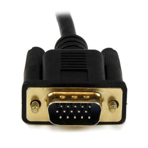 StarTech.com Cable Adaptador Activo HDMI a VGA 3m, 1920x1200, 1080p, Alimentación por Micro USB, Convertidor de Señal, Compatible con Portátil, PC, Monitor, Proyector