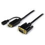 StarTech.com Cable Adaptador Activo HDMI a VGA 3m, 1920x1200, 1080p, Alimentación por Micro USB, Convertidor de Señal, Compatible con Portátil, PC, Monitor, Proyector