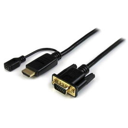 Cable HDMI Startech HD2VGAMM3 0,9 m Micro USB VGA