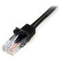 Startech Cable de red Cat5e U/UTP 1m Negro RJ45 Snagless