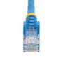 Startech Cable de Red Ethernet CAT5e RJ45 1m Azul UTP Snagless, 1 Gbps, PoE hasta 100W, Compatible Gigabit Ethernet