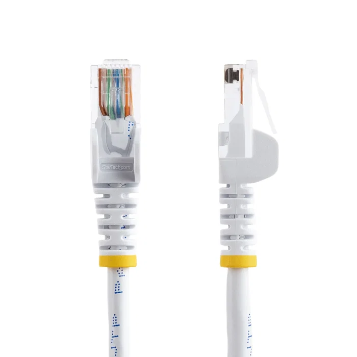StarTech Cable de Red Cat5e de 3m Blanco RJ45 Snagless 45PAT3MWH