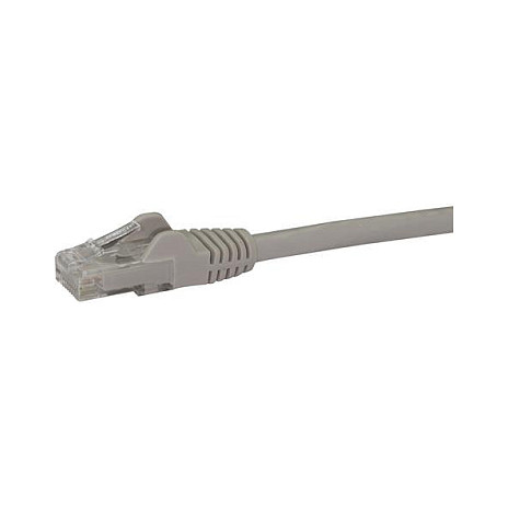 StarTech N6PATC7MGR Cable de Red Ethernet Cat6 Patch 7m Gris RJ45 Snagless Gigabit PoE Plug and Play