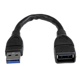 StarTech.com Cable Extensor USB 3.2 Gen 1 de 15 cm Negro USB-A Macho a Hembra