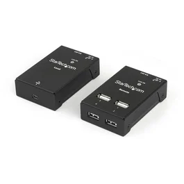 StarTech.com Extensor USB 2.0 de 4 Puertos por Cat5/Cat6 - Hasta 40 Metros - Hub Remoto Ethernet
