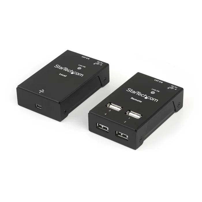 StarTech USB 2.0 de 4 Puertos Extensor por Cable Cat5 o Cat6 - USB2004EXTV StarTech USB 2.0 de 4 Puertos Extensor por Cable Cat5 o Cat6 - USB2004EXTV