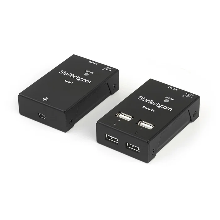 StarTech USB2004EXTV Extensor USB 2.0 de 4 puertos por cable Cat5 o Cat6 (50m) StarTech USB2004EXTV Extensor USB 2.0 de 4 puertos por cable Cat5 o Cat6 (50m)
