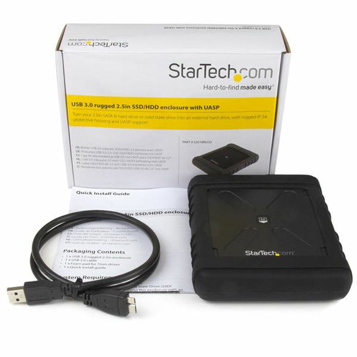 StarTech Carcasa para HDD/SSD de 2,5 pulgadas USB 3.0 UASP SATA 6Gbps