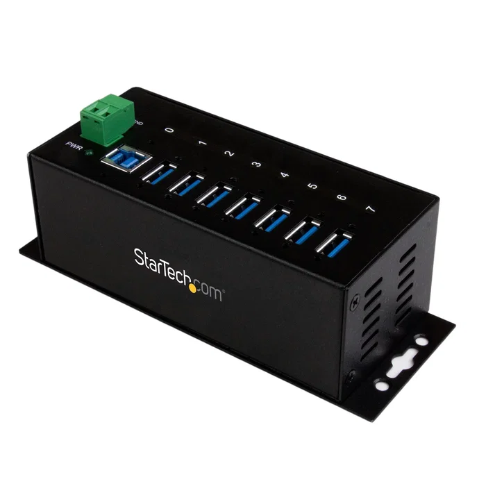 StarTech.com Hub USB 3.0 Industrial de 7 Puertos - ST7300USBME - Negro StarTech.com Hub USB 3.0 Industrial de 7 Puertos - ST7300USBME - Negro