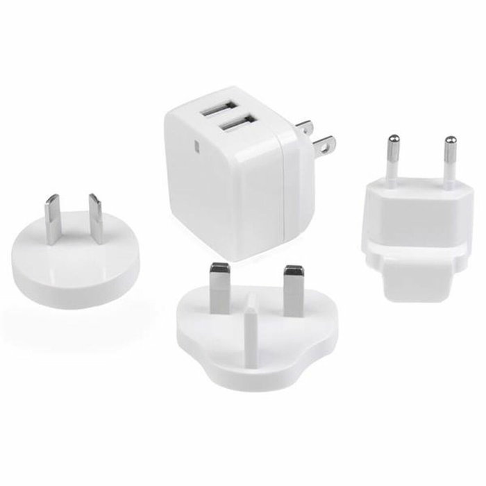 StarTech.com Cargador de Pared USB de 2 Puertos 17W Blanco StarTech.com Cargador de Pared USB de 2 Puertos 17W Blanco