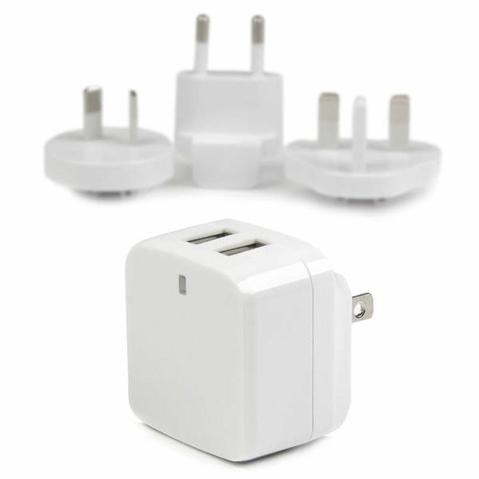 StarTech.com Cargador de Pared USB de 2 Puertos 17W Blanco StarTech.com Cargador de Pared USB de 2 Puertos 17W Blanco