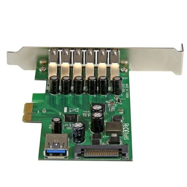 StarTech Adaptador de 7 puertos PCI Express USB 3.2 Gen 1 con alimentación SATA StarTech Adaptador de 7 puertos PCI Express USB 3.2 Gen 1 con alimentación SATA