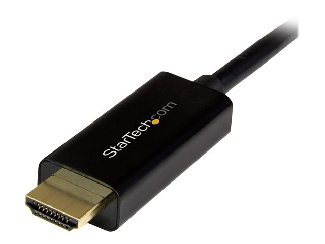 StarTech Cable Adaptador/Conversor DisplayPort a HDMI 4K 2 Metros (2m) - Soporte Ultra HD, Negro StarTech Cable Adaptador/Conversor DisplayPort a HDMI 4K 2 Metros (2m) - Soporte Ultra HD, Negro