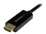 StarTech Cable Adaptador/Conversor DisplayPort a HDMI 4K 2 Metros (2m) - Soporte Ultra HD, Negro
