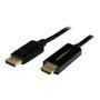 StarTech Cable Adaptador/Conversor DisplayPort a HDMI 4K 2 Metros (2m) - Soporte Ultra HD, Negro