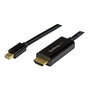 StarTech.com Cable Adaptador Mini DisplayPort a HDMI - 4K Ultra HD - Longitud 1 metro - Negro - Compatible con HDCP