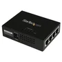 StarTech.com Inyector de alimentación PoE Midspan de 4 puertos Gigabit RJ45, 802.3at/af