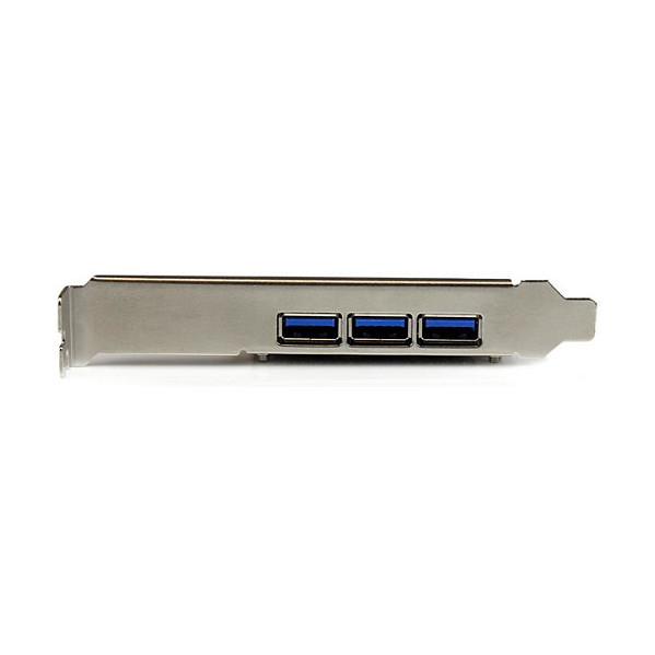 StarTech PEXUSB3S42 Tarjeta PCI Express USB 3.0 con 4 Puertos, Full-height / Low-profile, Compatible con PCIe 2.0