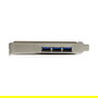 StarTech PEXUSB3S42 Tarjeta PCI Express USB 3.0 con 4 Puertos, Full-height / Low-profile, Compatible con PCIe 2.0