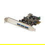 StarTech PEXUSB3S42 Tarjeta PCI Express USB 3.0 con 4 Puertos, Full-height / Low-profile, Compatible con PCIe 2.0