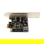 StarTech PEXUSB3S42 Tarjeta PCI Express USB 3.0 con 4 Puertos, Full-height / Low-profile, Compatible con PCIe 2.0