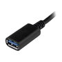 Cable USB A a USB C Startech USB31CAADP Negro