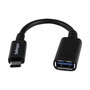 Cable USB A a USB C Startech USB31CAADP Negro