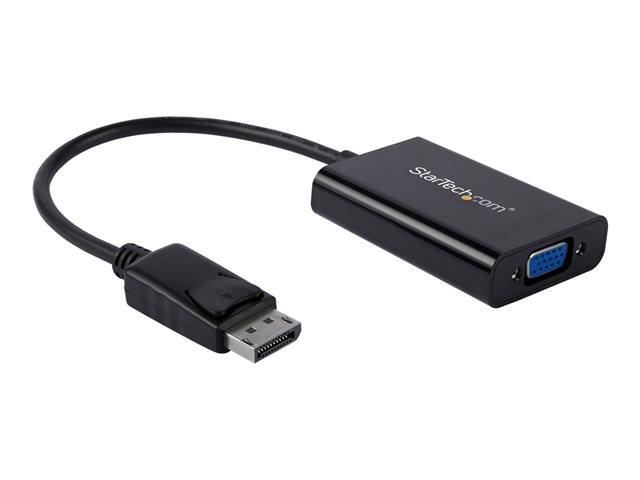 StarTech Adaptador DisplayPort a VGA Activo con Audio - DP2VGAADAP - Conversión a 1920x1200, 18.4 cm