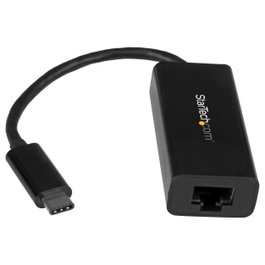 StarTech.com Adaptador de red USB-C a Gigabit Ethernet RJ45 US1GC30B Negro